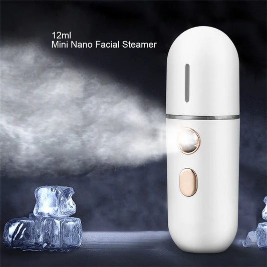 CkeyiN 30ml Mini Facial Steamer Mist Sprayer Nano