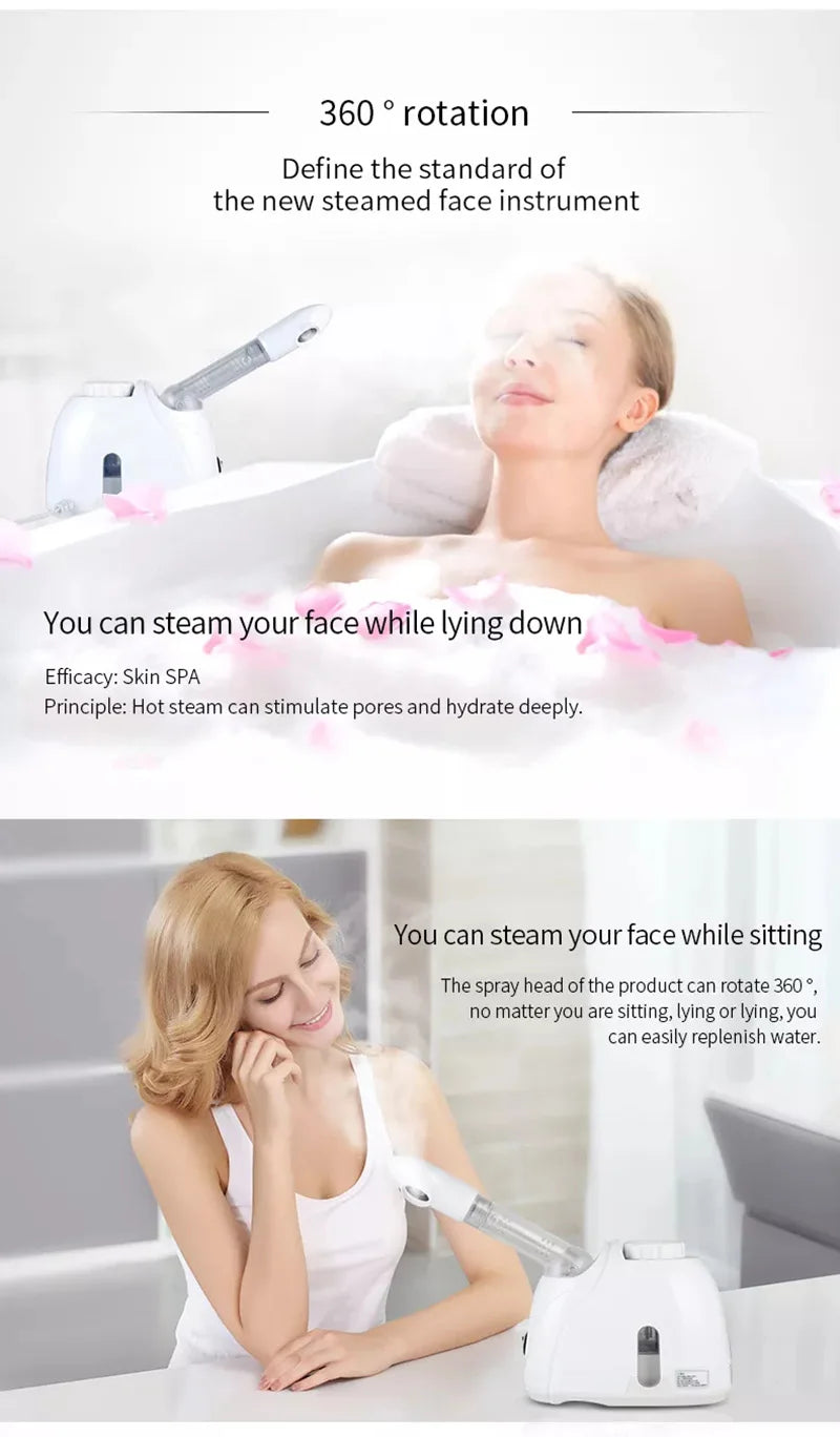 Ozone Facial Steamer Warm Mist Humidifier for Face