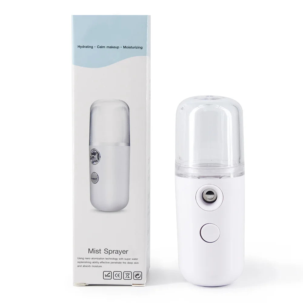 USB Mist Facial Sprayer  Humidifier Rechargeable Nebulizer