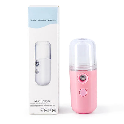 USB Mist Facial Sprayer  Humidifier Rechargeable Nebulizer