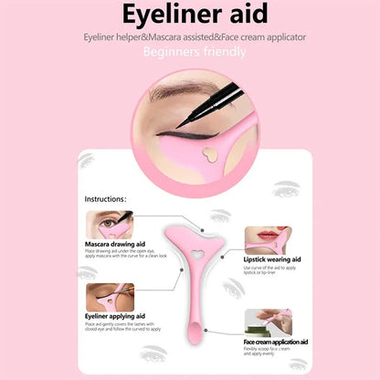 Multi-functional Eyeliner Stencil Wing Tips Silicone