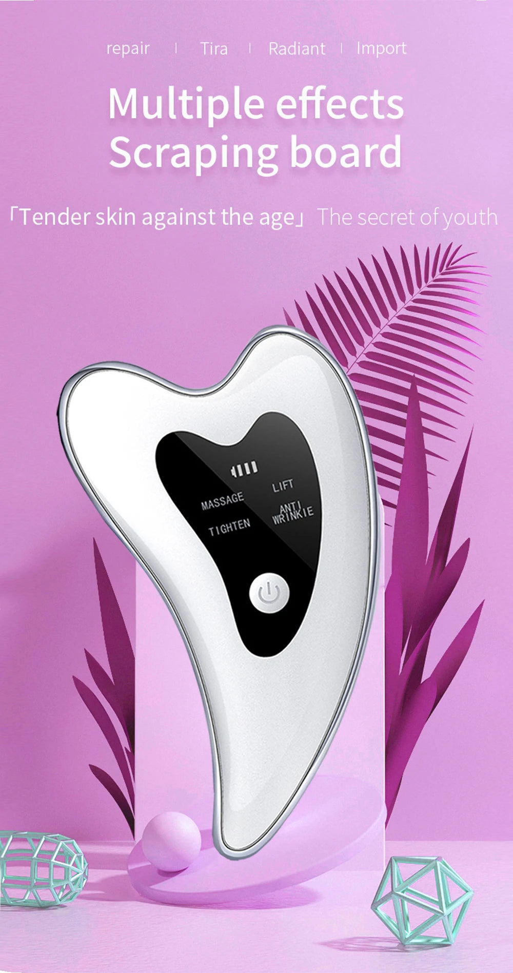 Skin Scraping Facial Massage Machine Skincare Tools