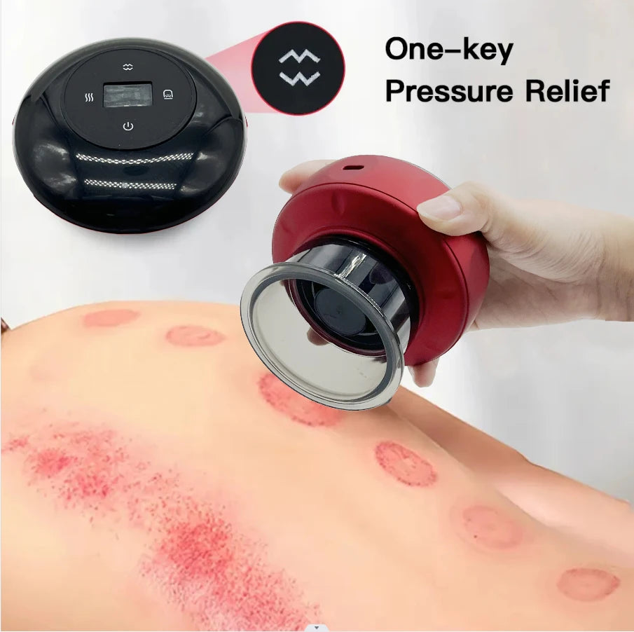 Smart Electric Vacuum Cupping Device Body Scraping