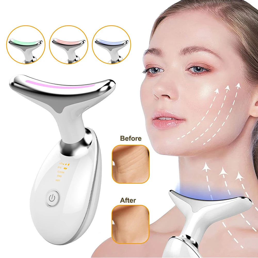 Neck Face Lifting Massager EMS Skin Tighten Device