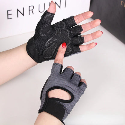 Weightlifting Gloves Women Men Fitness Gym Gloves Half