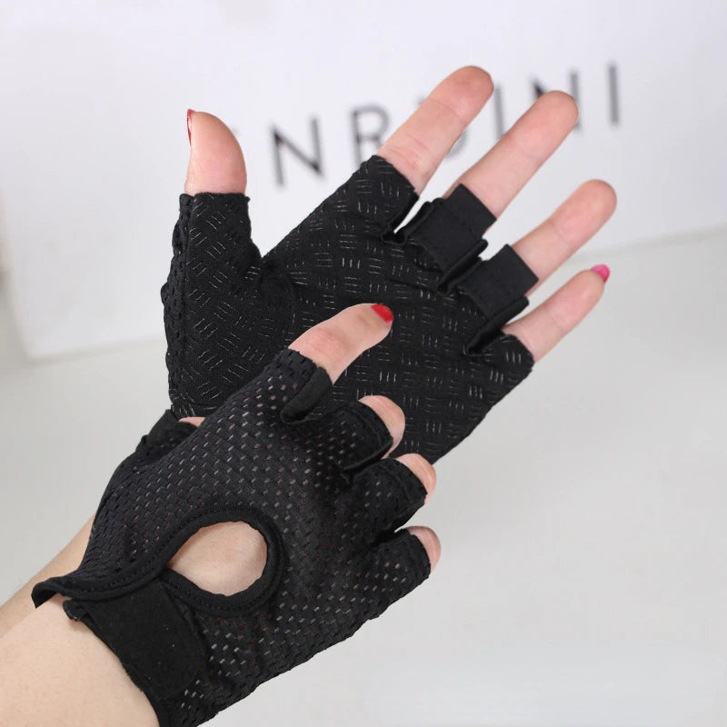 Weightlifting Gloves Women Men Fitness Gym Gloves Half