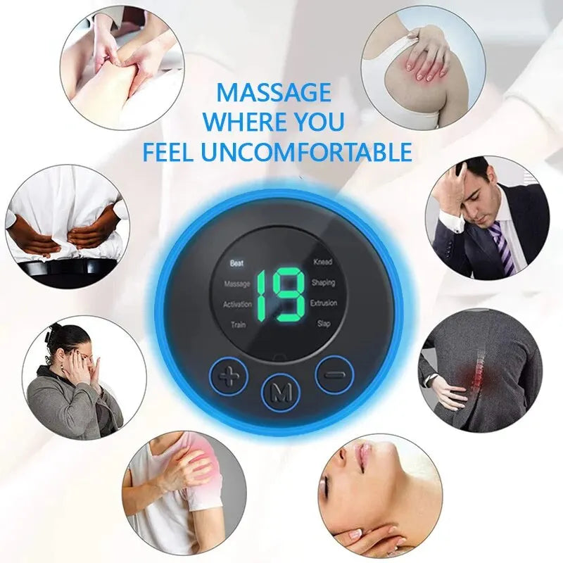 Portable Electric Intelligent Mini Neck Massager Patch