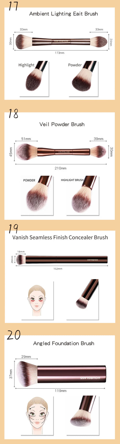 Hourglass Makeup Brushes Powder Foundation