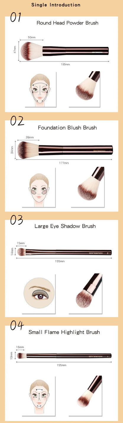 Hourglass Makeup Brushes Powder Foundation