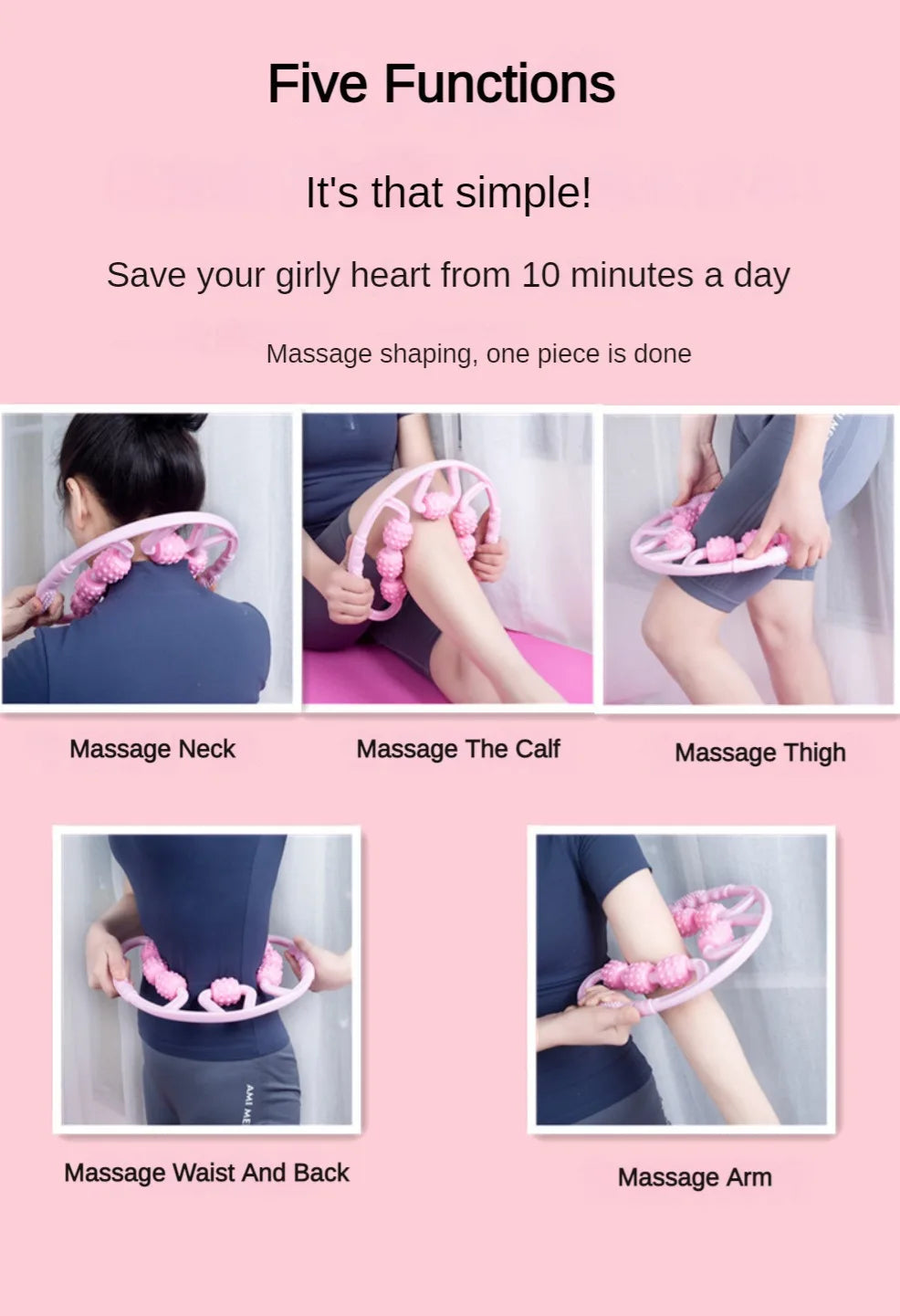 Massage Roller Anti-cellulite Massager Body Leg Slimming