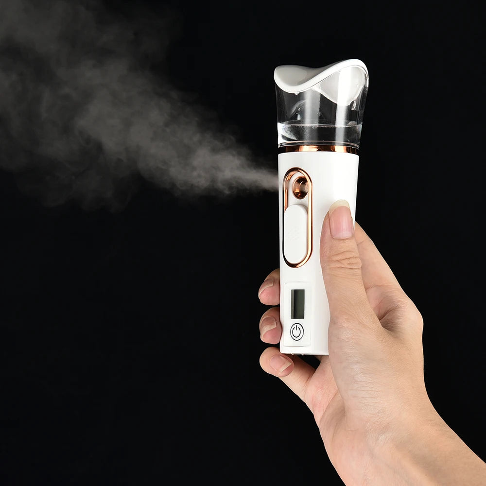 Nano Spray Facial Steamer Mini Handheld Portable Mist