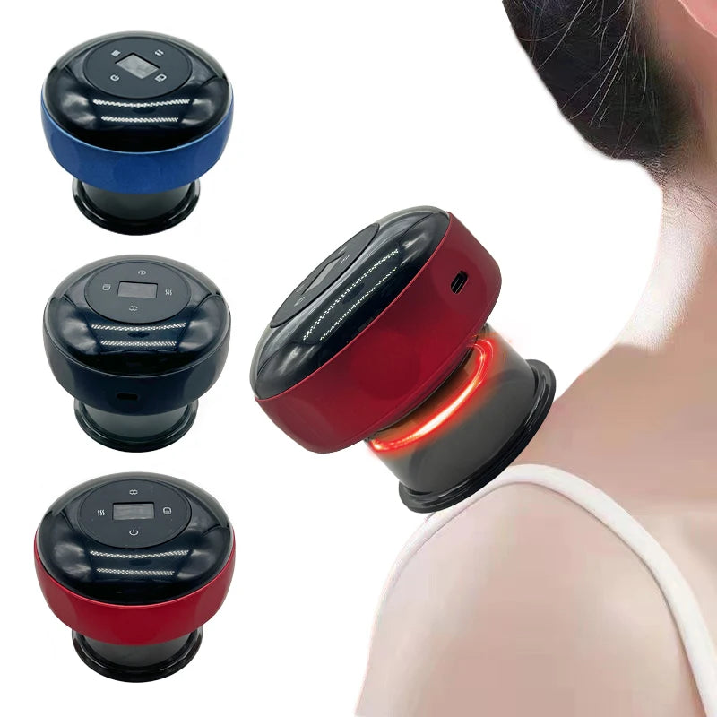 Smart Electric Vacuum Cupping Device Body Scraping