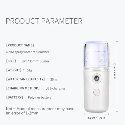 USB Charging Nano Spray Moisturizing Instrument