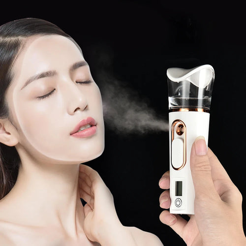 Nano Spray Facial Steamer Mini Handheld Portable Mist