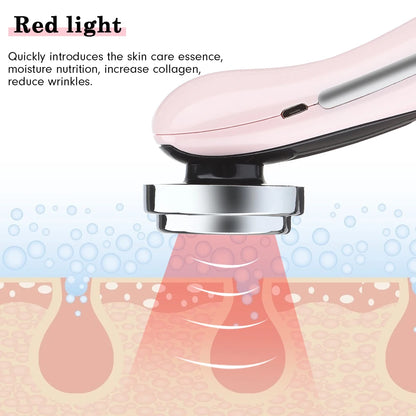 EMS Facial Massager LED Light therapy Sonic Ion