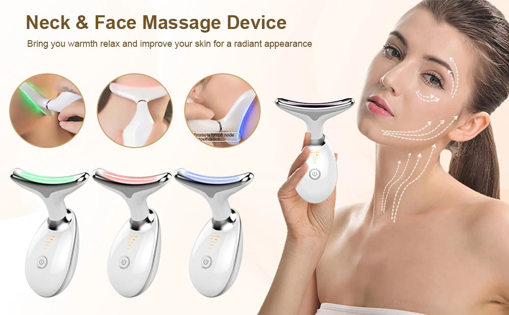 Neck Face Lifting Massager EMS Skin Tighten Device