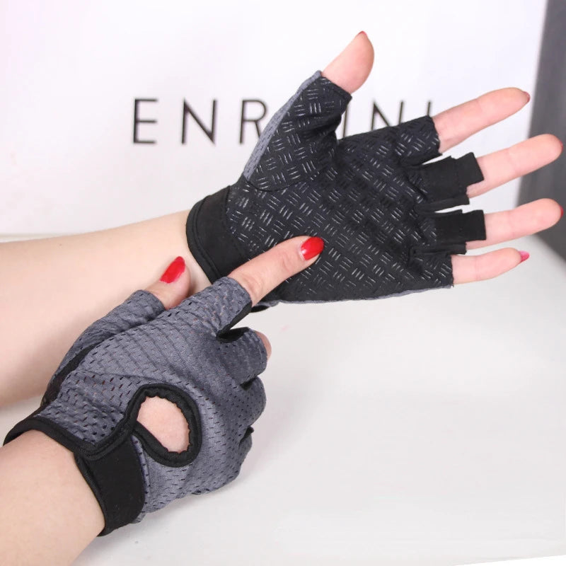 Weightlifting Gloves Women Men Fitness Gym Gloves Half